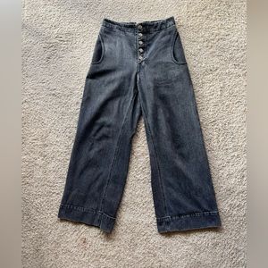 Rachel Comey wide leg charcoal black denim